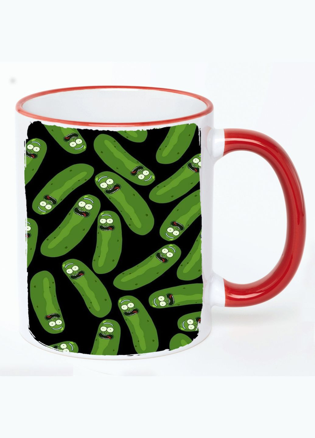 Чашка Рік і Морті Мультик #007 (кухоль, кухоль) Біла з Червоною ручкою 330 мл No Brand (322713632)