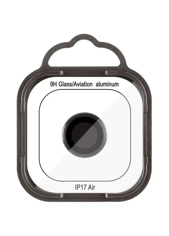 Захисне скло на камеру Epik для Apple iPhone 17 Air 6.5" закалене чорне No Brand (402179068)