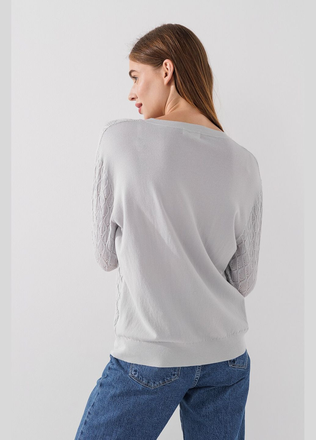Світло-сірий демісезонний джемпер однотонний жіночий t10434-1 (2000990546753d) shop (2000990546753) Accorddream