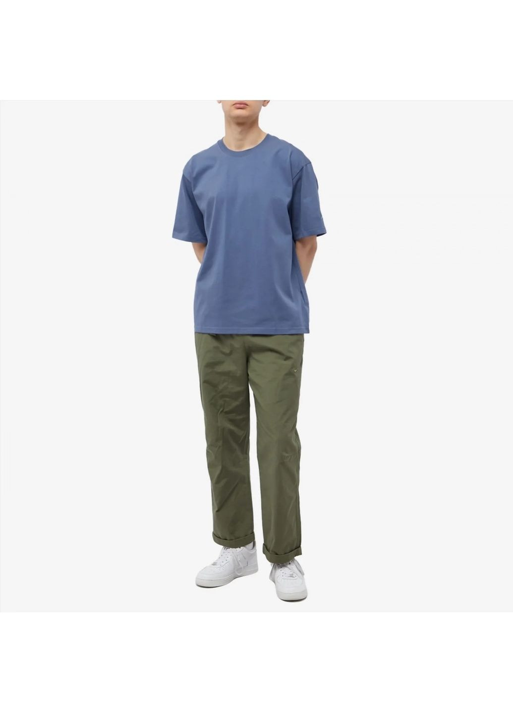 Синя футболка чоловіча tech pack tee blue Nike