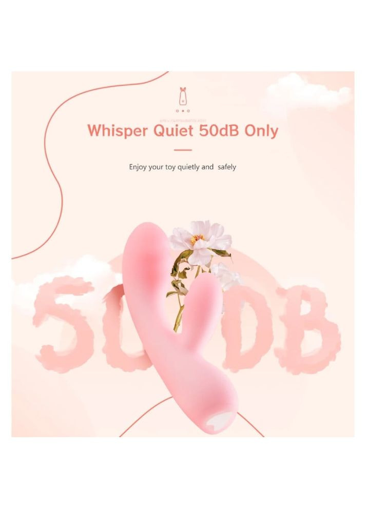 Вибратор двойной Cloud JOY 10 режимов вибрации, розовый BeYourLover (334709533)