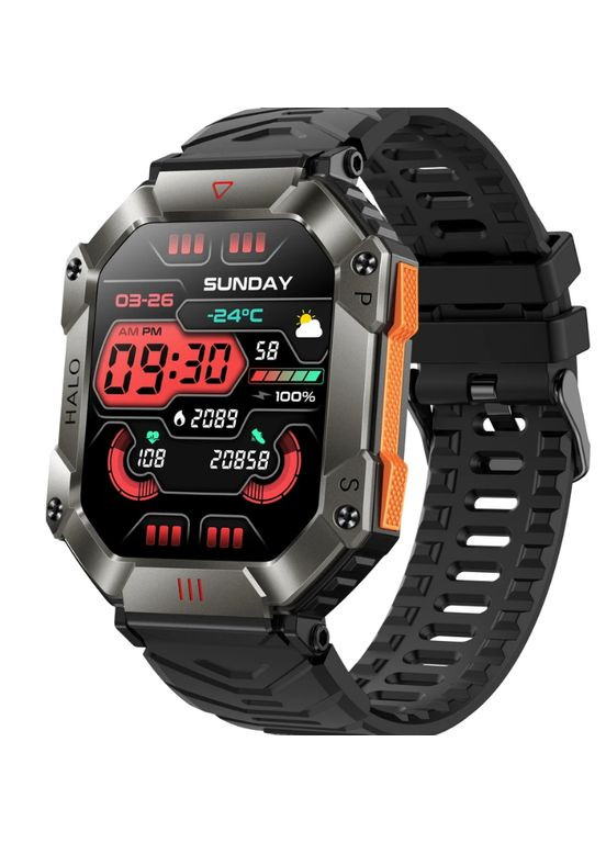 Тактические смарт часы Smart + Black с компасом UWatch Racer K (299329961)