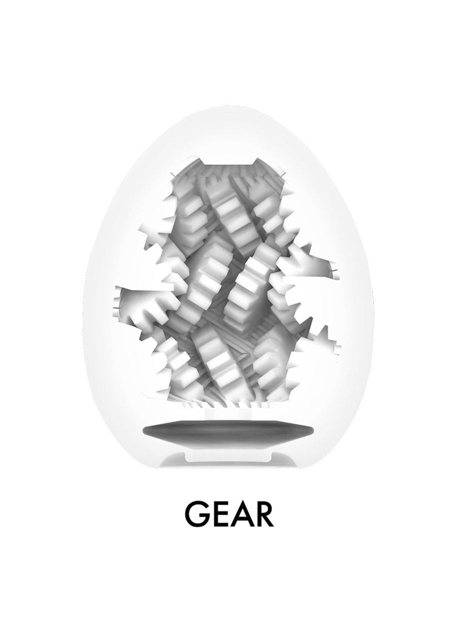 Мастурбатор-яйцо Tenga Egg Gear, плотный TPE, пробник лубриканта 5 мл No Brand (366879818)