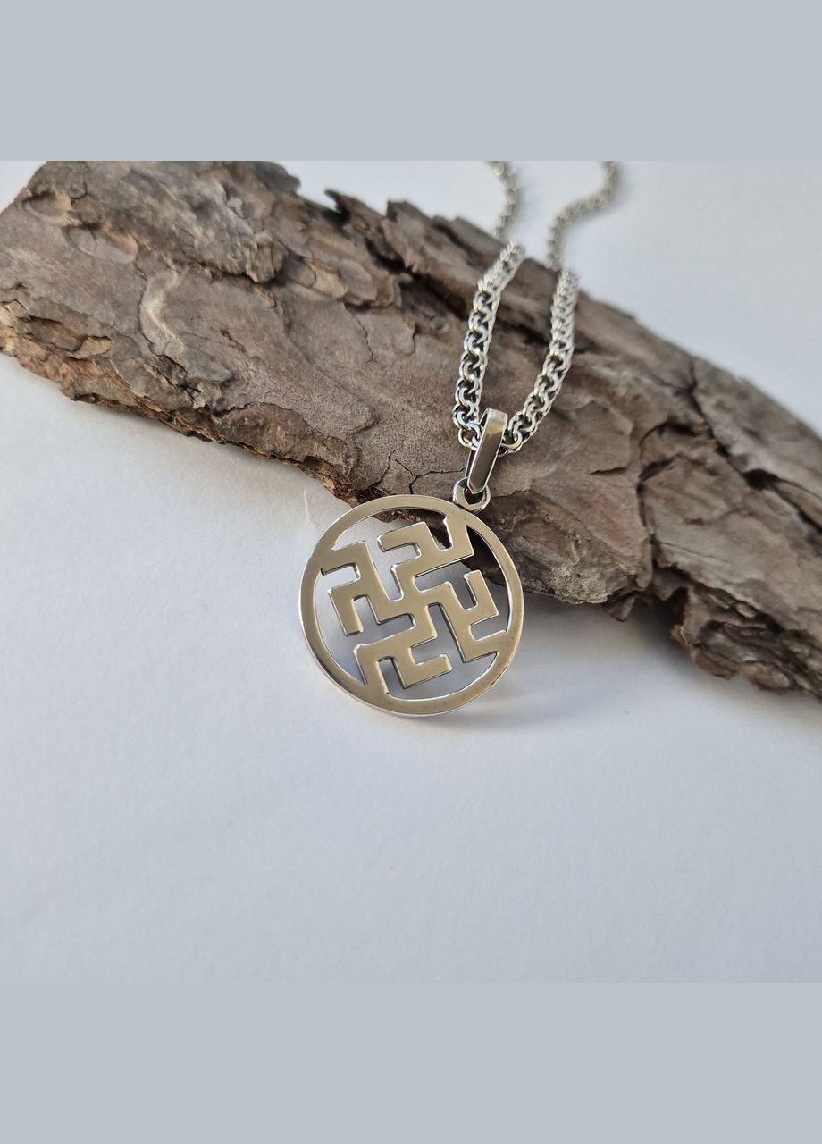 Срібна підвіска оберіг амулет "Цвіт Папороті" чорнене срібло 925 проби (АРТ.89008ч) 4.30г No Brand (306741818)