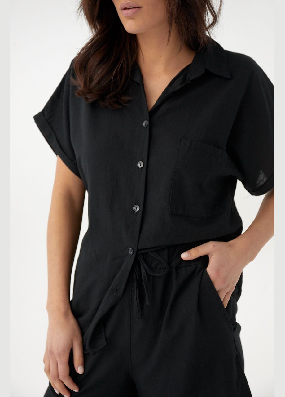 Жіночий літній костюм, шорти та сорочка. Lurex (280910116)