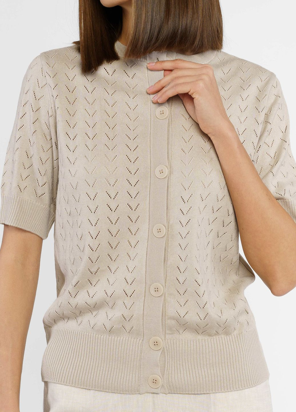 Кардиган жіночий бежевий Arber Knitted jacket W2 WTR-18 (316227345)