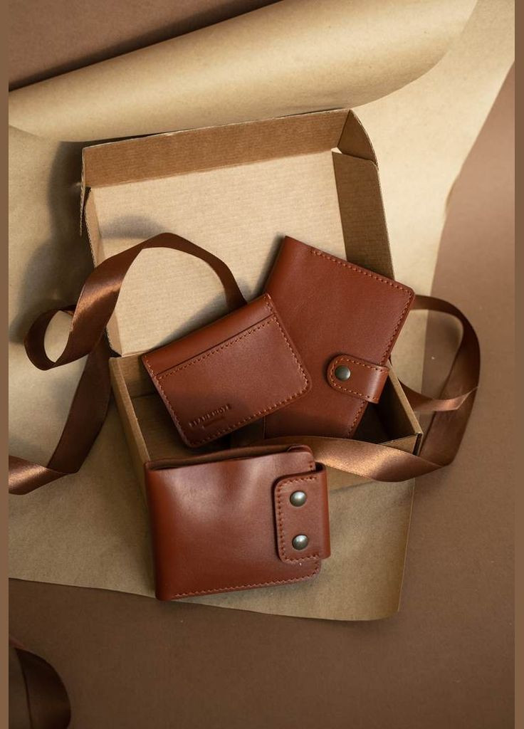 Чоловічий подарунковий набір шкіряних аксесуарів Чикаго (A-026358) BlankNote (328444584)