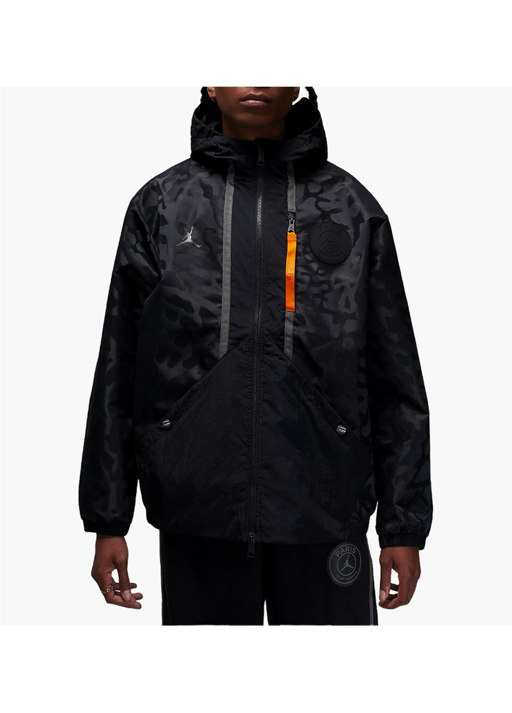 Чорна куртка чоловіча j psg anthem jkt black Air Jordan