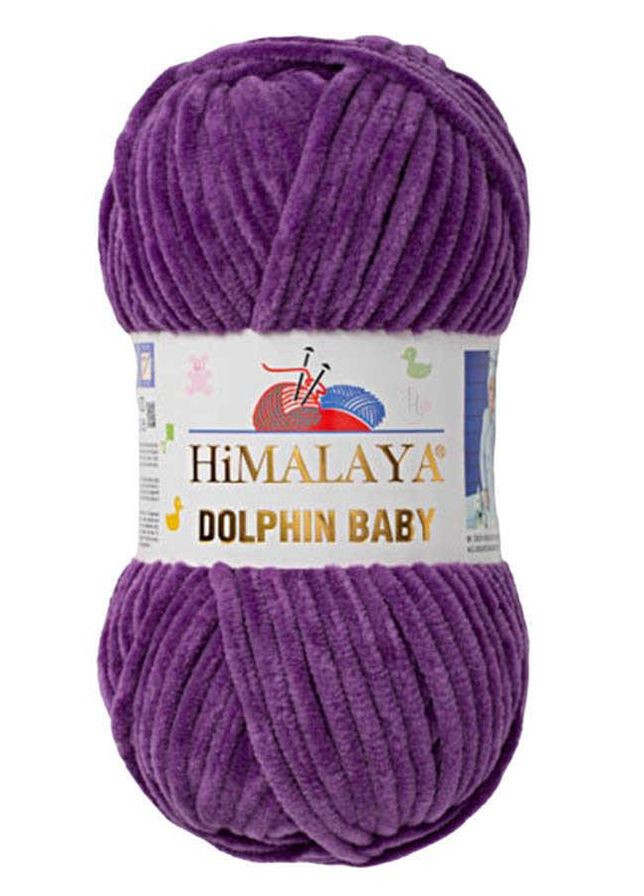 Пряжа Dolphin Baby, плюшевая, 80340 фиолетовая Himalaya (340485587)