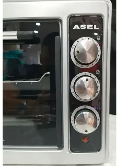 Електродуховка АF33-23 33л 1300Вт духовка електрична Асель Турецька Електропіч червона Сірий Asel (328905588)