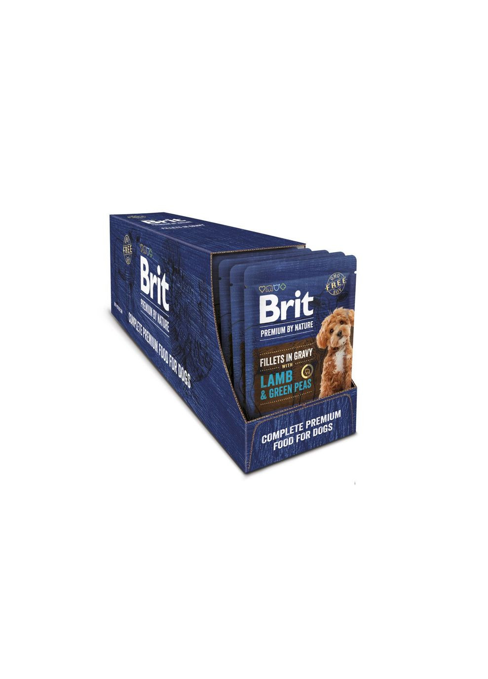 Набор Мультипак 12 шт х 85 г Влажный корм для собак Premium Fillets in Gravy Multipack, (для малых пород, филе в соусе) Brit (334831121)