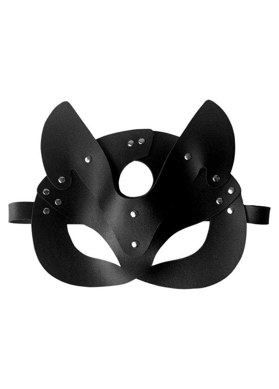Маска кошки из натуральной кожи черная эротическая маска для ролевых игр Art of Sex (322068534)