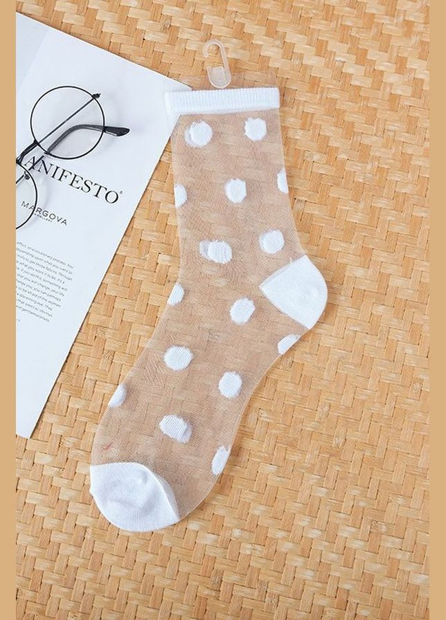 Полупрозрачные носки Lono жх001пш white (292252759)