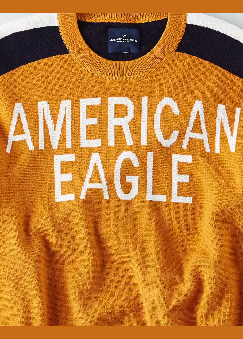 Помаранчевий демісезонний светр чоловічий - светр ae4567 American Eagle