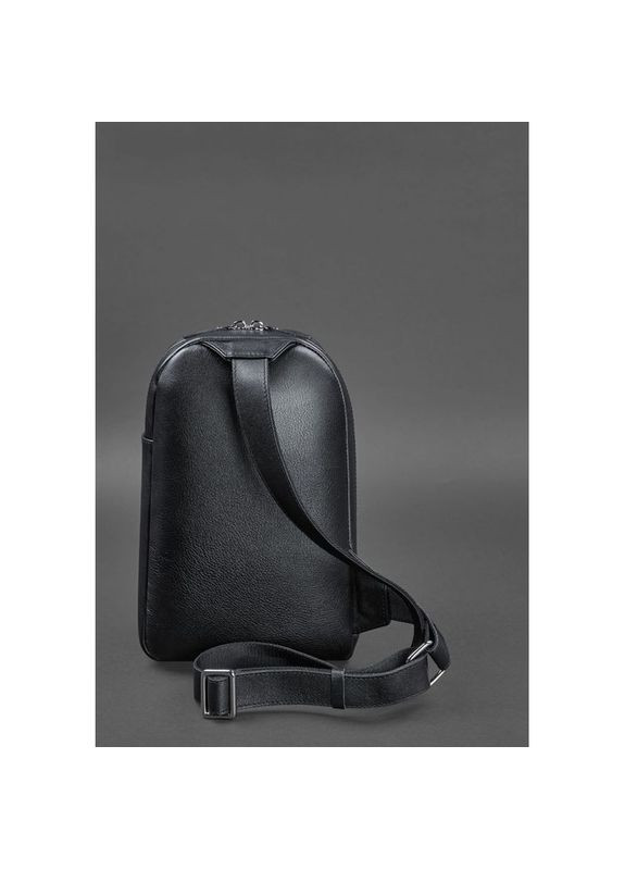 Кожаный рюкзак мужской слинг на одно плечо Chest Bag синий BlankNote (301871468)