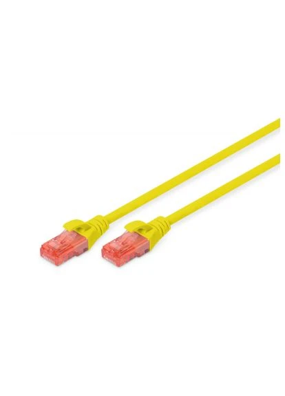 Патч-корд (DK-1617-050/Y) Digitus 5м, CAT 6 UTP, AWG 26/7, Cu, LSZH, yellow (388938710)