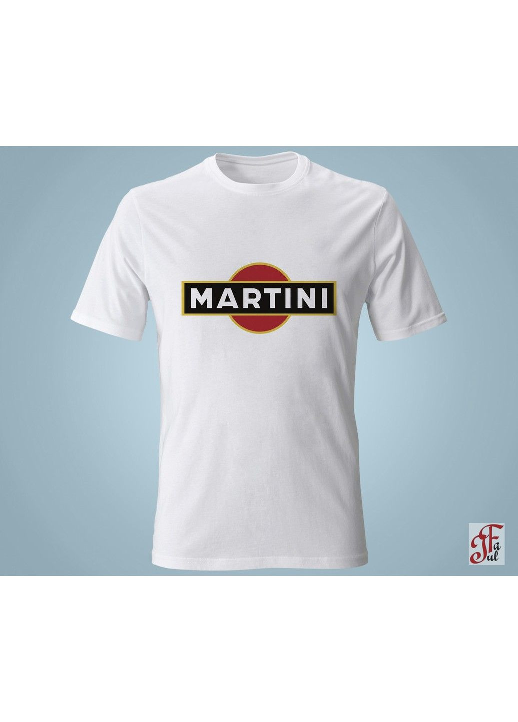 Жіноча футболка з принтом логотип Martini. XXL ЗаСвіт - (280940637)