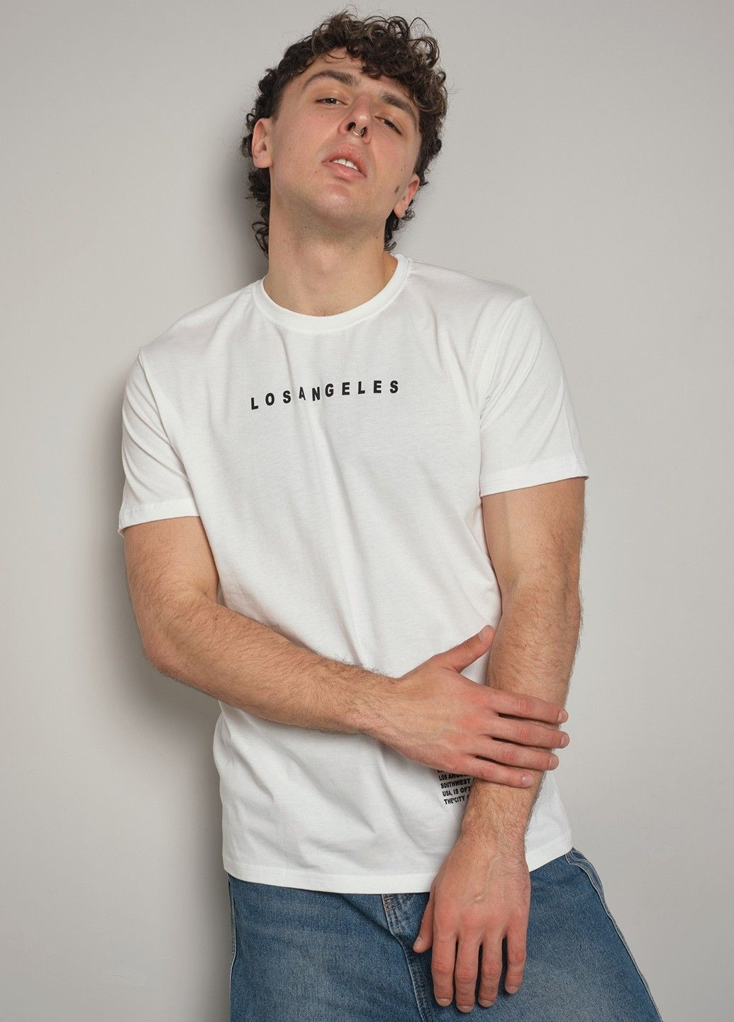 Белая футболка мужская 343808 Power