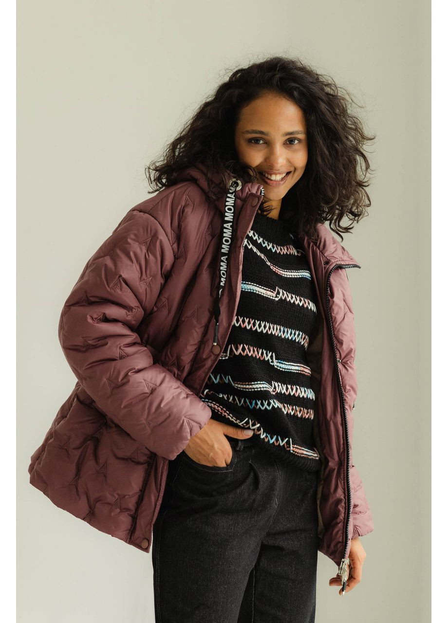 Коричнева зимня коричнева демісезонна куртка Seventeen