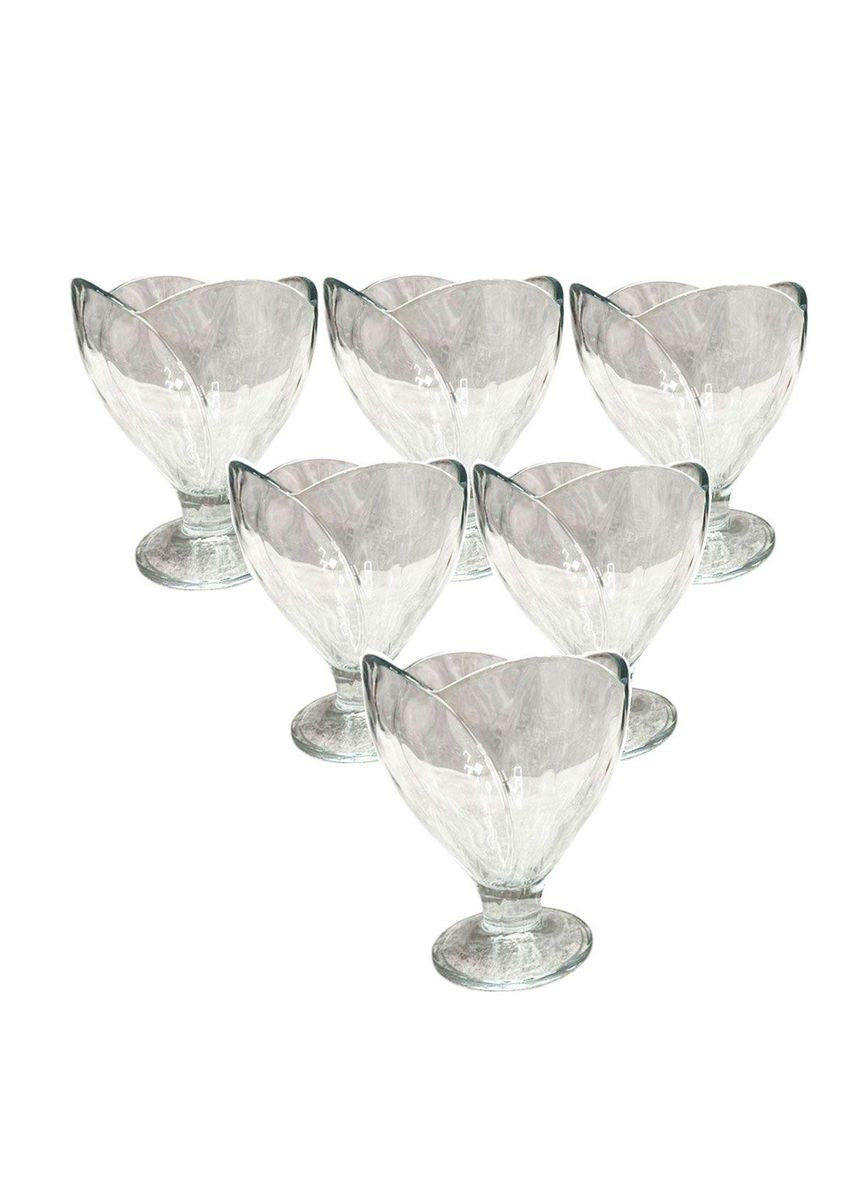 Набор креманок на ножке 6 шт креманки стеклянные для десертов, мороженого, желе набор 180 мл HP-YH-64 (A-033657) Yiwu (361242451)