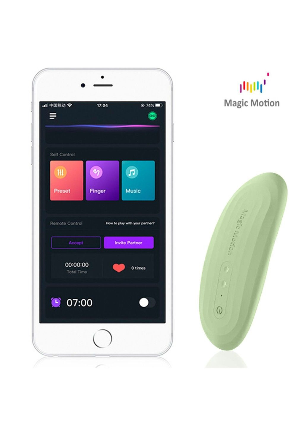 Смарт-вибратор в трусики Nyx Green Magic Motion (316231776)