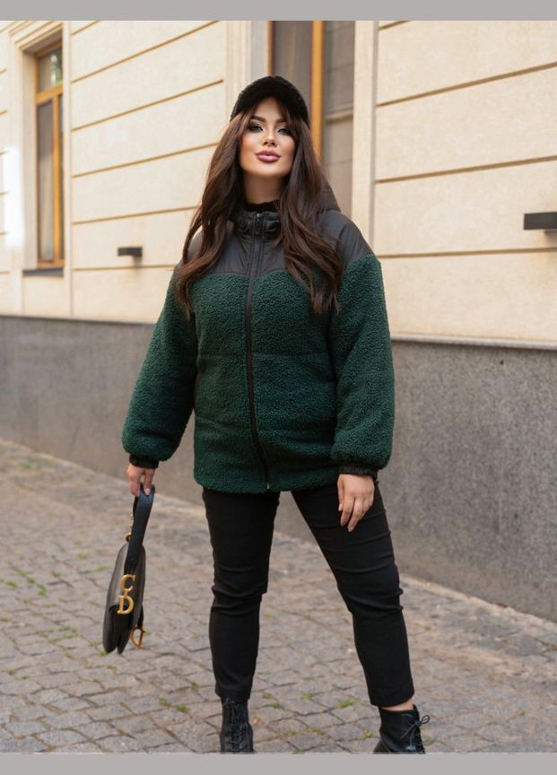 Изумрудная демисезонная куртка Liton