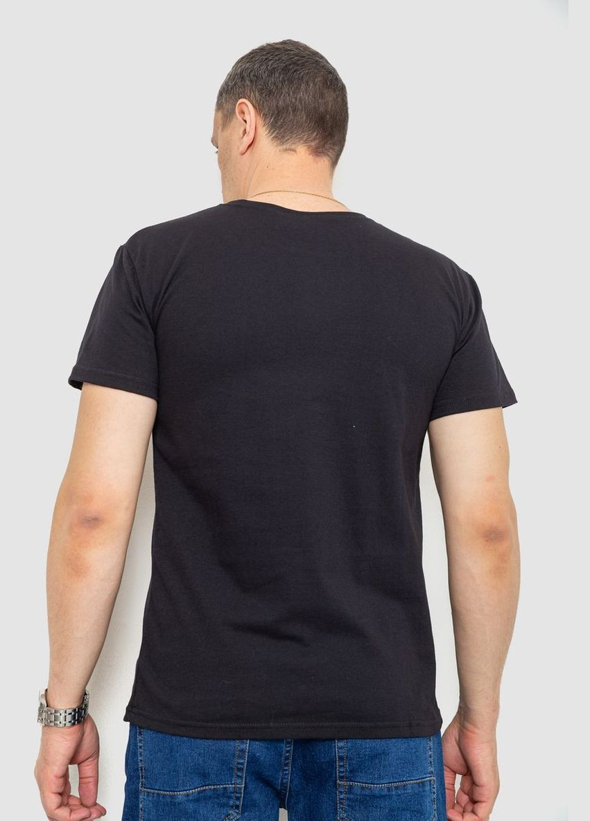 Чорна футболка чоловіча патріотична,, 226r040 Ager