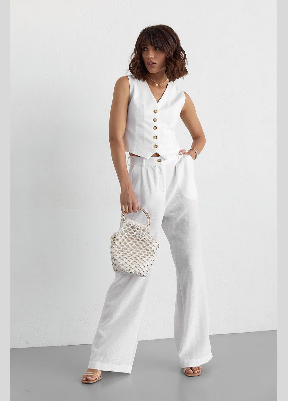 Женский брючный костюм с жилеткой Liton (296658512)