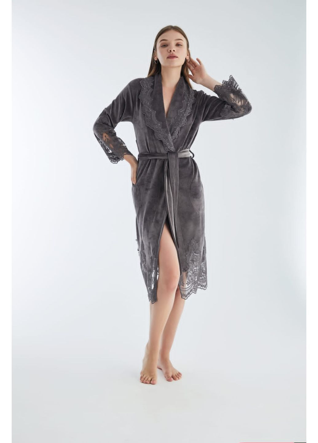 Халат женский хлопок/бамбук модель bej, m Nusa 0383-1 (364968123)