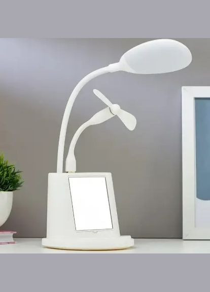 Лампа на стіл для дитини із дзеркалом YW 9070 світлодіодна біла (2029984410) No Brand (328261641)