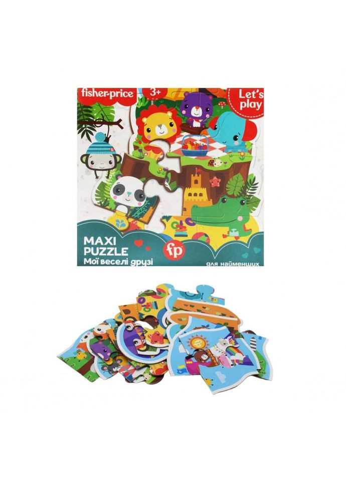 Детские пазлы "Макси пазлы. Мои веселые друзья" VT1711-10 Vladi toys (300389396)