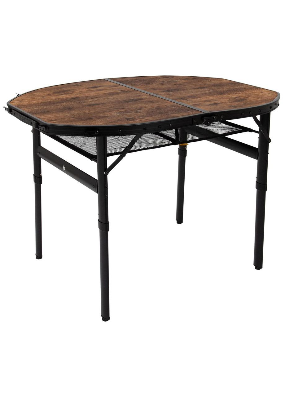 Стол Woodbine Oval 100x70 cm Black/Wood look (1404185) Bo-Camp (363044675)