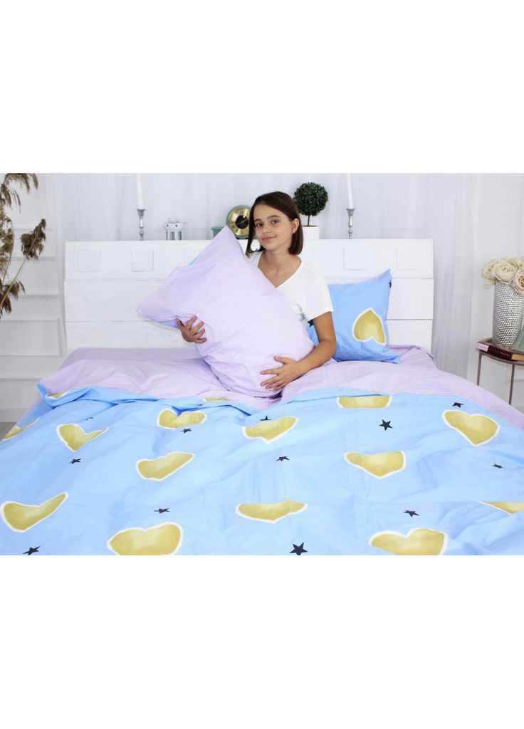 Постільна білизна (m217758) Mirson Бязь Premium 17-0463 Love stories Односпальний (366566500)