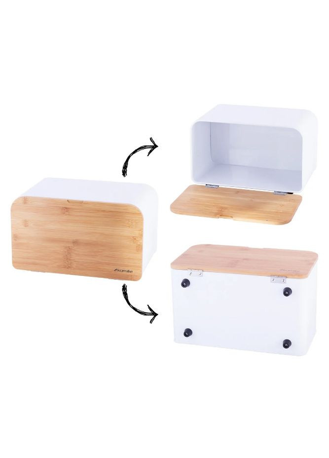 Хлебница KM-1116 35х21х21 см белая Kamille (364790454)