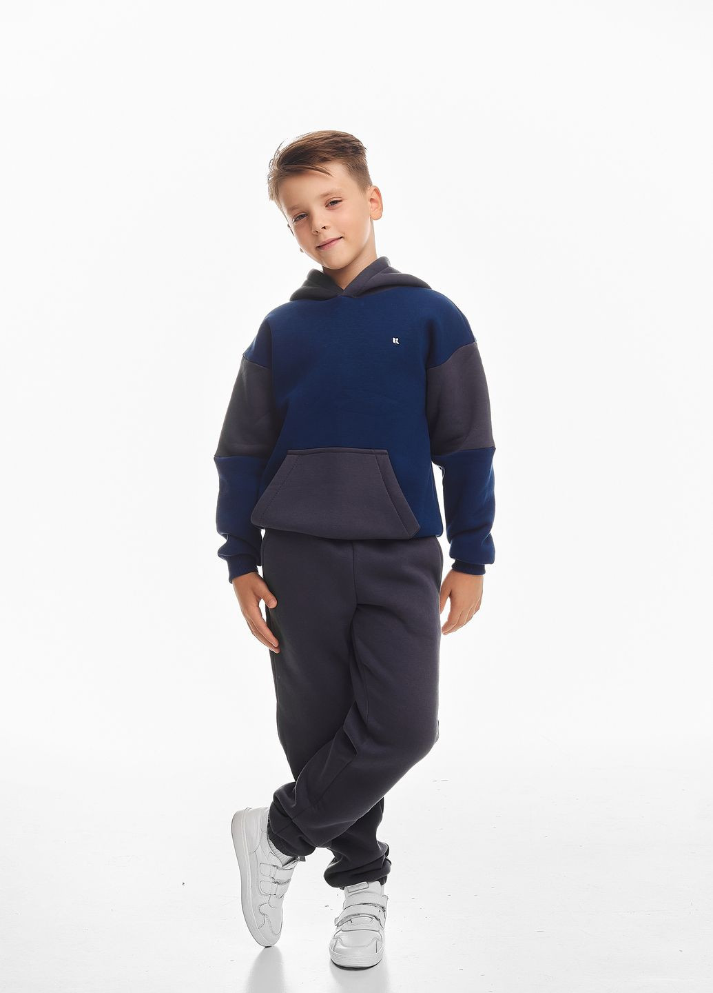 Дитячий спортивний утеплений костюм на флісі для хлопчика Kindamor Active Heat 2024-2025 (302663619)