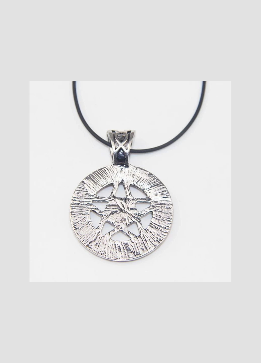 Подвеска кулон Пентаграмма амулет сверхъестественный талисман с черными кристаллами No Brand (338436393)