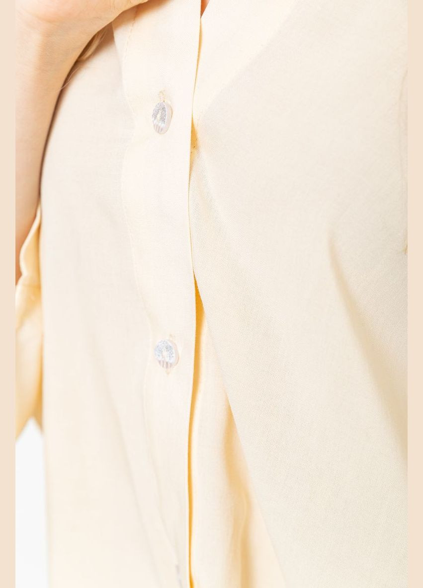 Светло-бежевая блуза классическая однтонная Ager 102R332-3