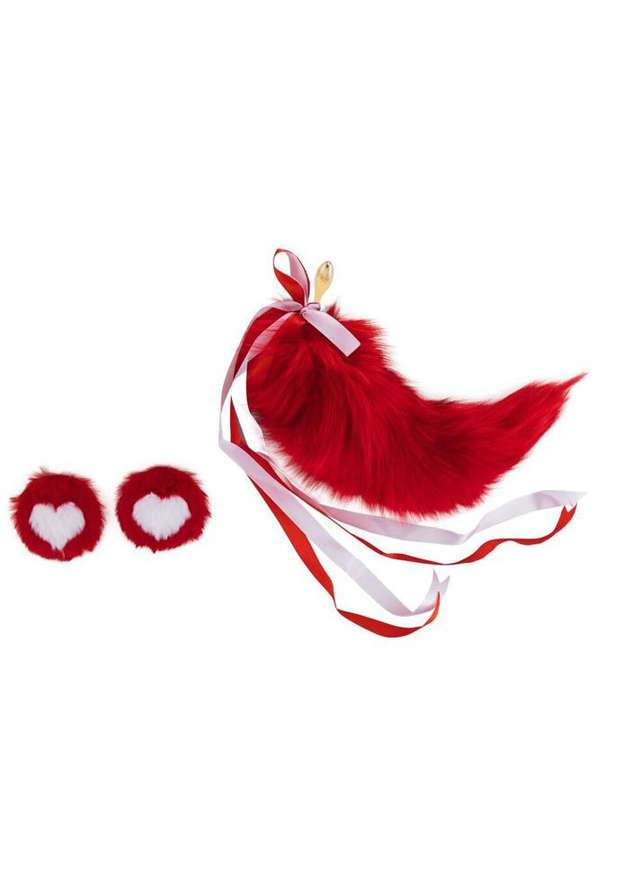 Анальная пробка с хвостом лисы SEVANDA Red Vixen Set with Pear-shape Plug Lockink (369952146)