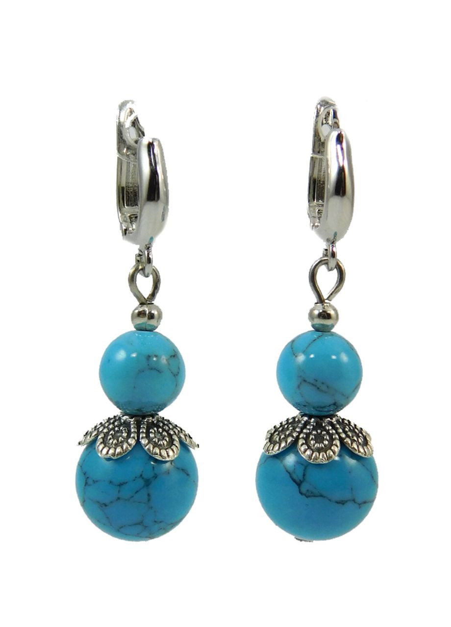 Сережки "Ліннея" Бірюза Fursa fashion (322444452)