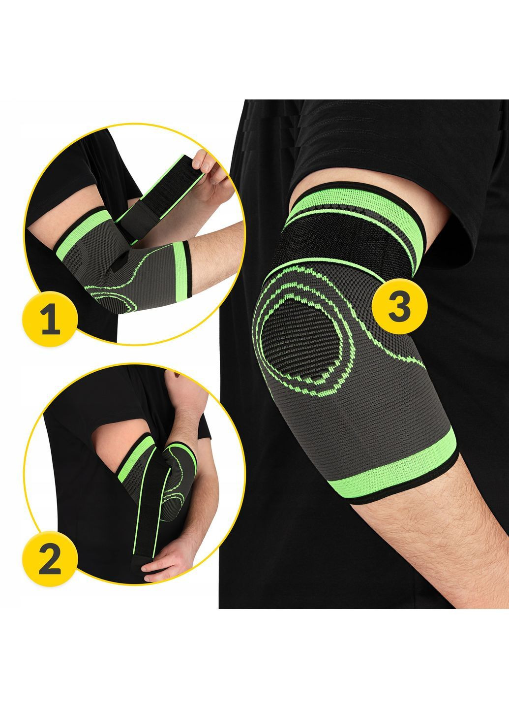 Фиксатор (бандаж) для локтевого сустава Flex 1 шт Size M (P-5905973407366) 4FIZJO (372925185)