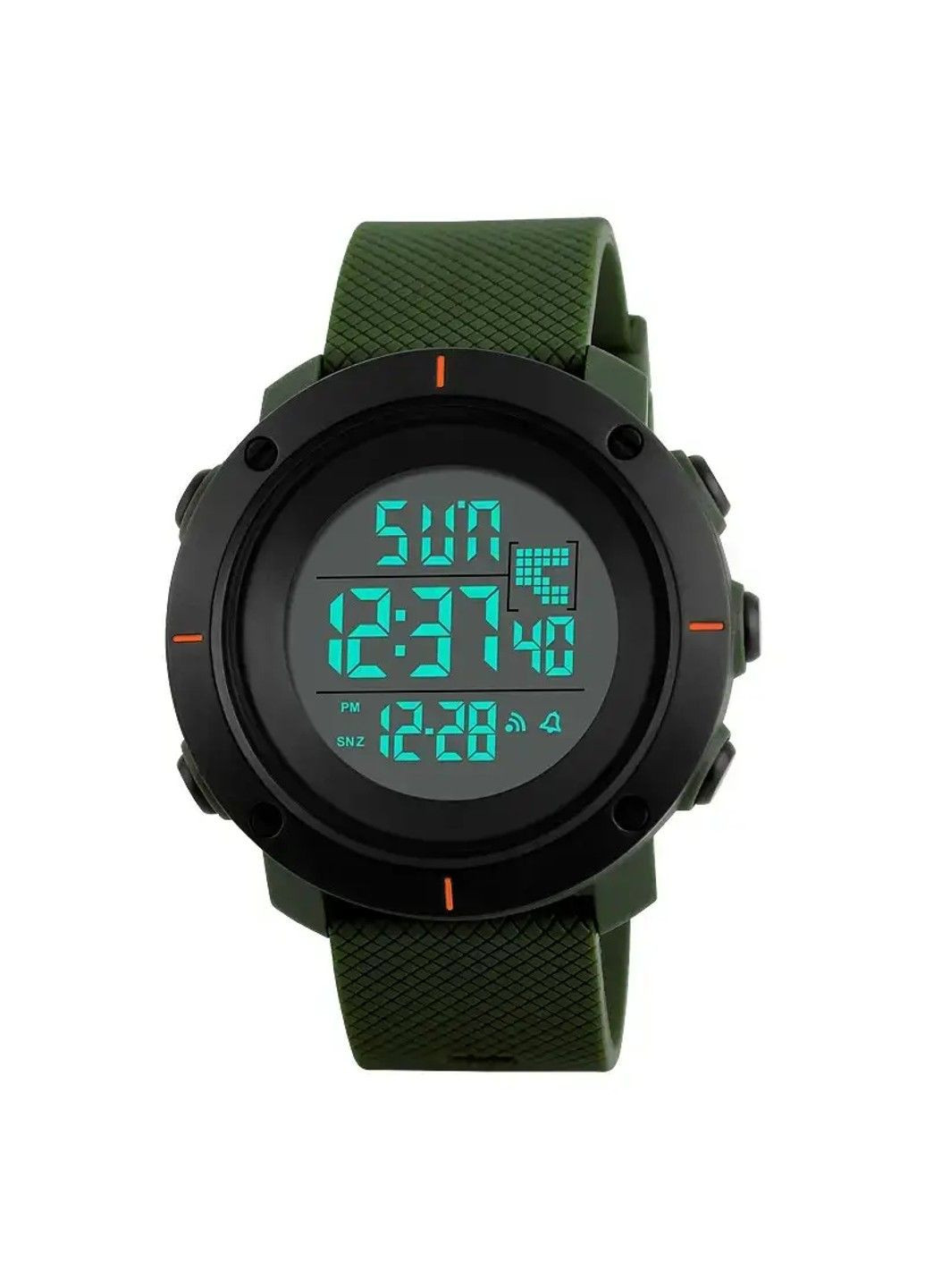 Чоловічий спортивний годинник 1213 dekker (Зелений) Skmei (314483123)