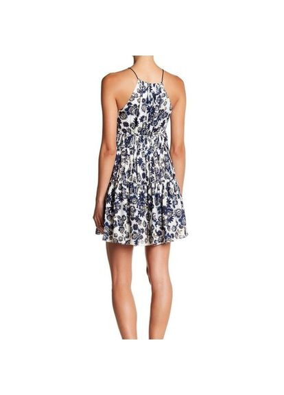 Синя кежуал сукня Cinq a Sept з квітковим принтом