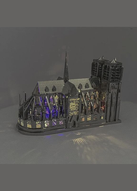 Металевий пазл 3D головоломка конструктор Нотр-Дам-де-Парі Strateg (315780104)
