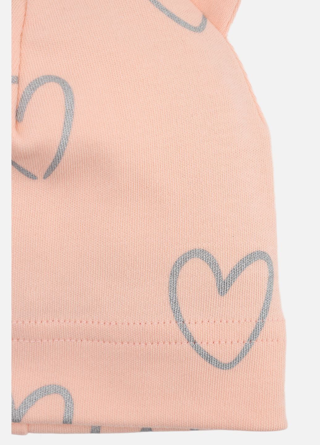 Шапка для дівчинки колір персиковий ЦБ-00274161 Makko (324216283)