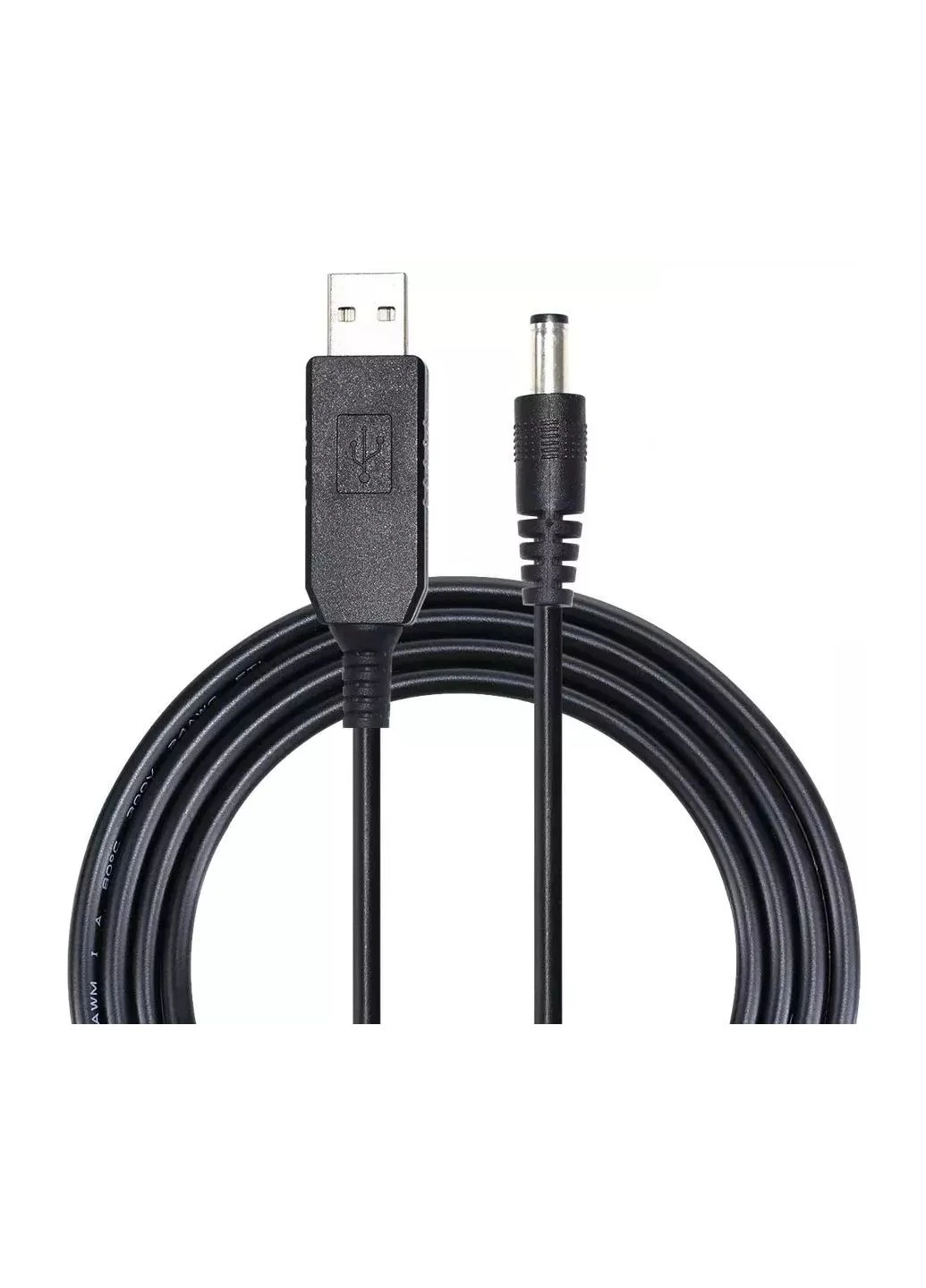 Кабель питания для роутера USB-DC 5v-12v (1m) No Brand USB DC 5 V to 12 V (378618476)