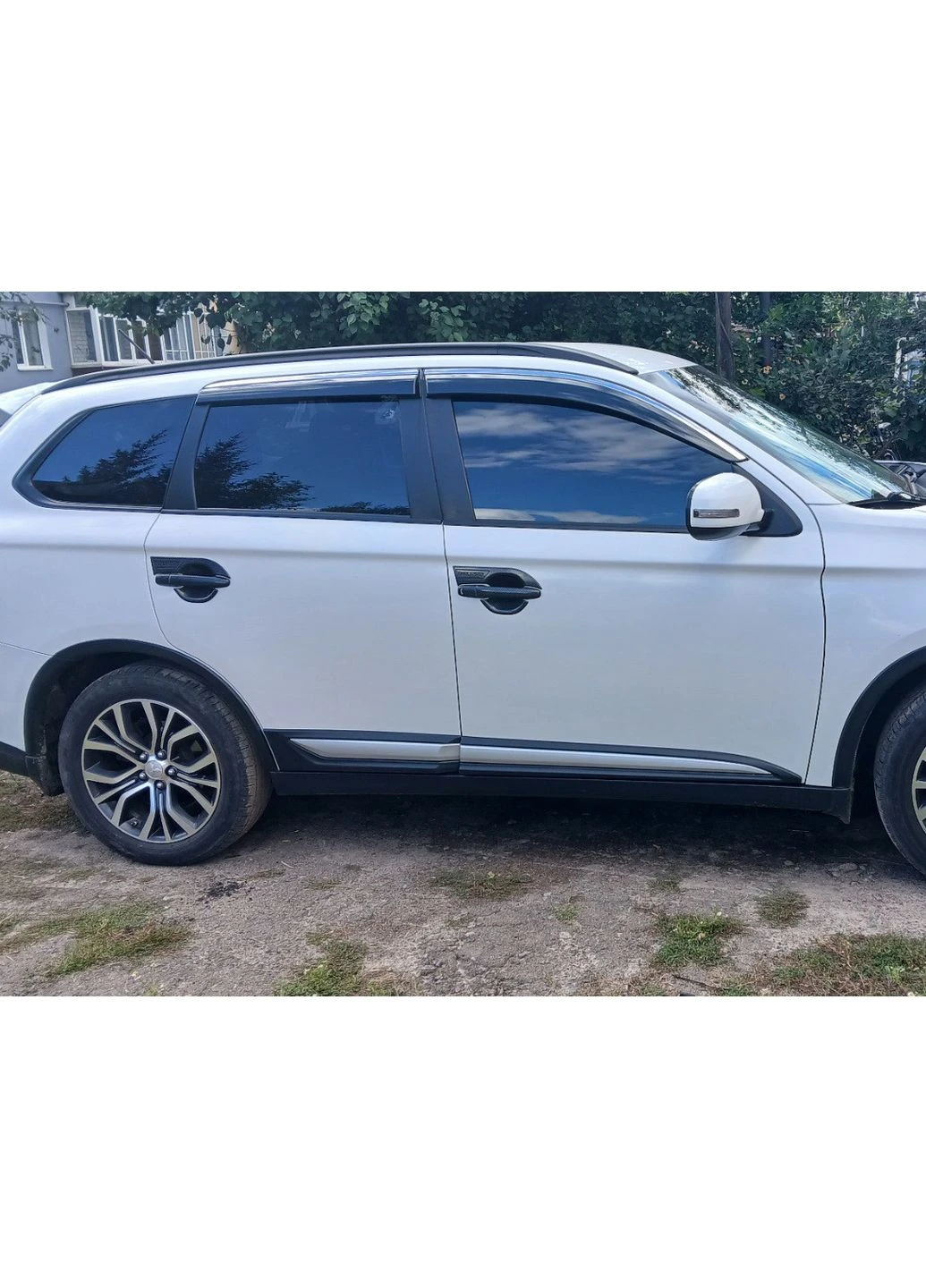 Рейлінги (2 шт) Чорні для 2012-2021 рр Mitsubishi Outlander (389780981)