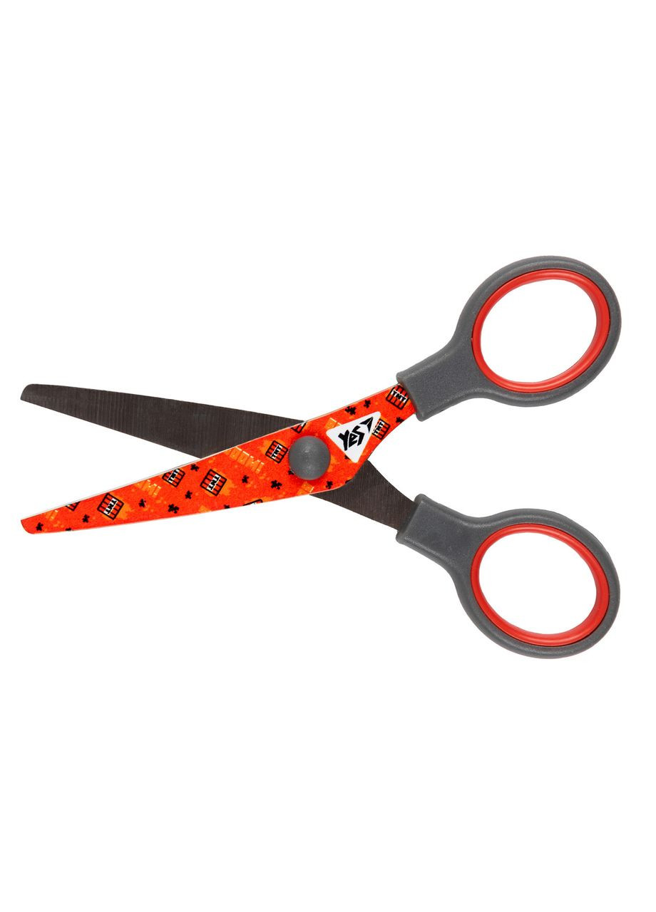 Ножницы дет. № 480424 Minecraft 13см с принтом на лезвии, красные Yes (322499444)