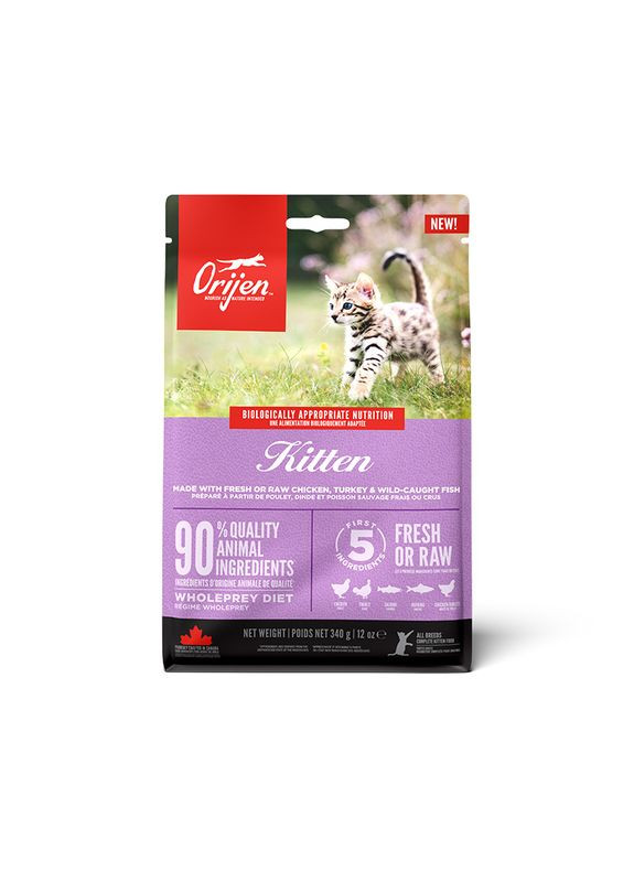 Сухий корм для кошенят Kitten з м'ясом та рибою 340 г o71884 Orijen (335807073)