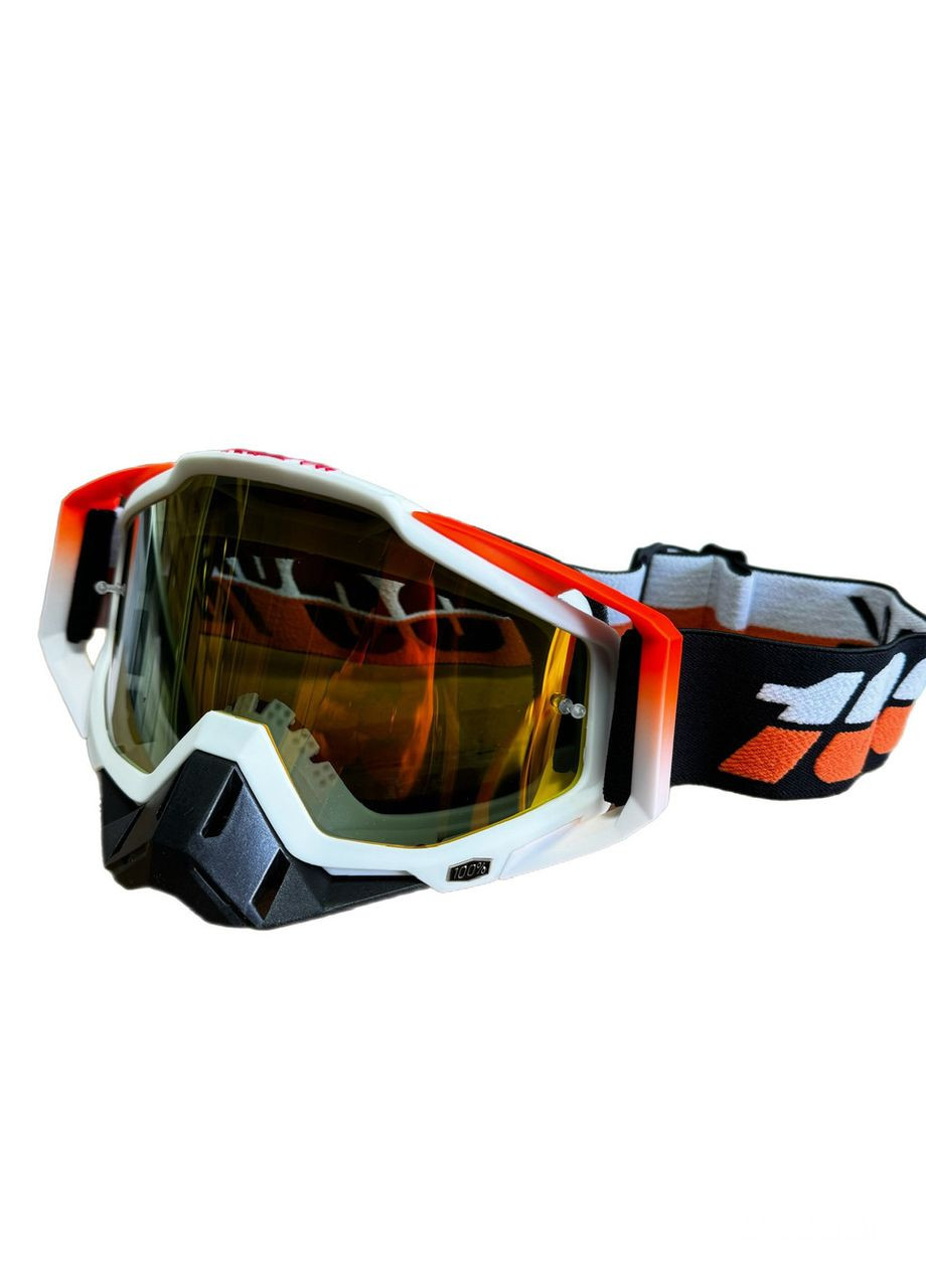 Мото очки мотоочки кроссовые эндуро Profi Orange 100% China (370677356)
