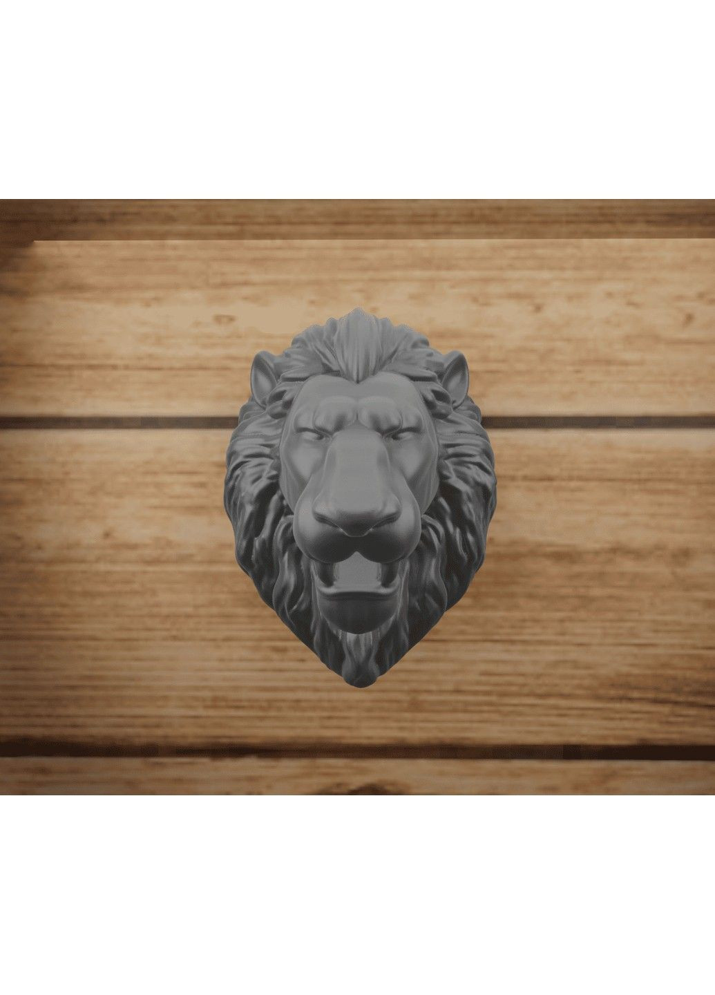 Декоративне панно «Голова лева» з кріпленням на стіну ЗаСвіт (369718464)
